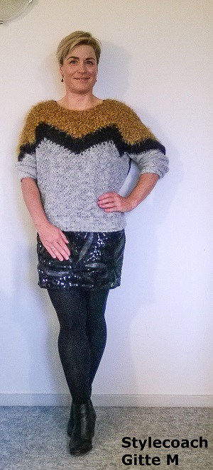 Stylecoach Gitte M Festkjole med strik 