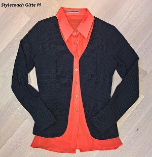 Stylecoach Gitte M skjorte med cardigan